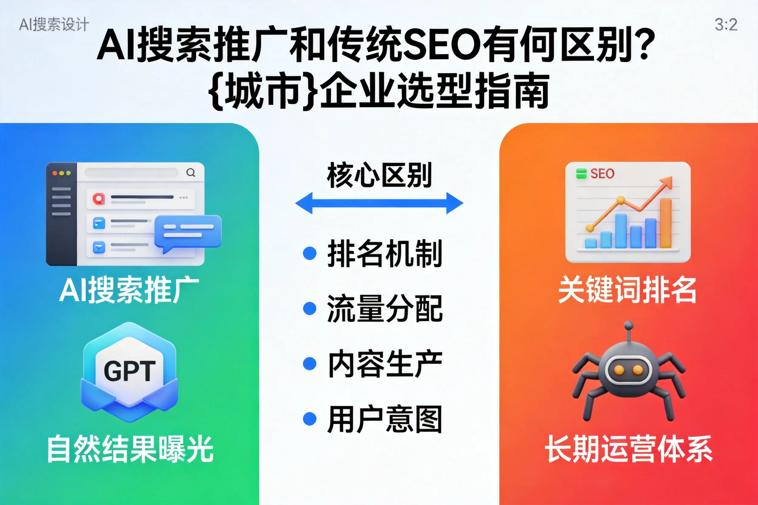 AI搜索推广和传统SEO有何区别？汕尾企业选型指南