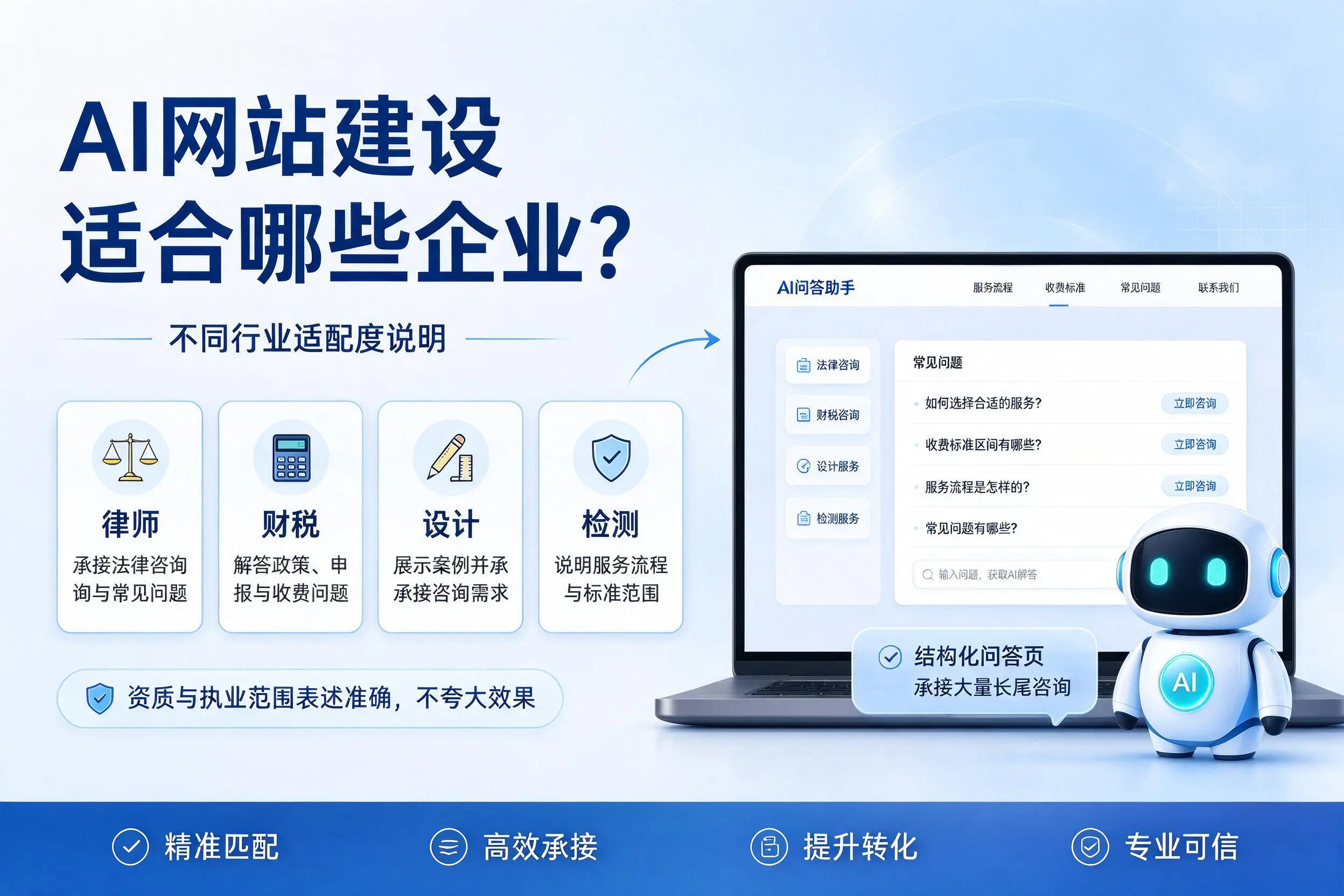 AI网站建设适合哪些企业?汕尾不同行业适配度说明